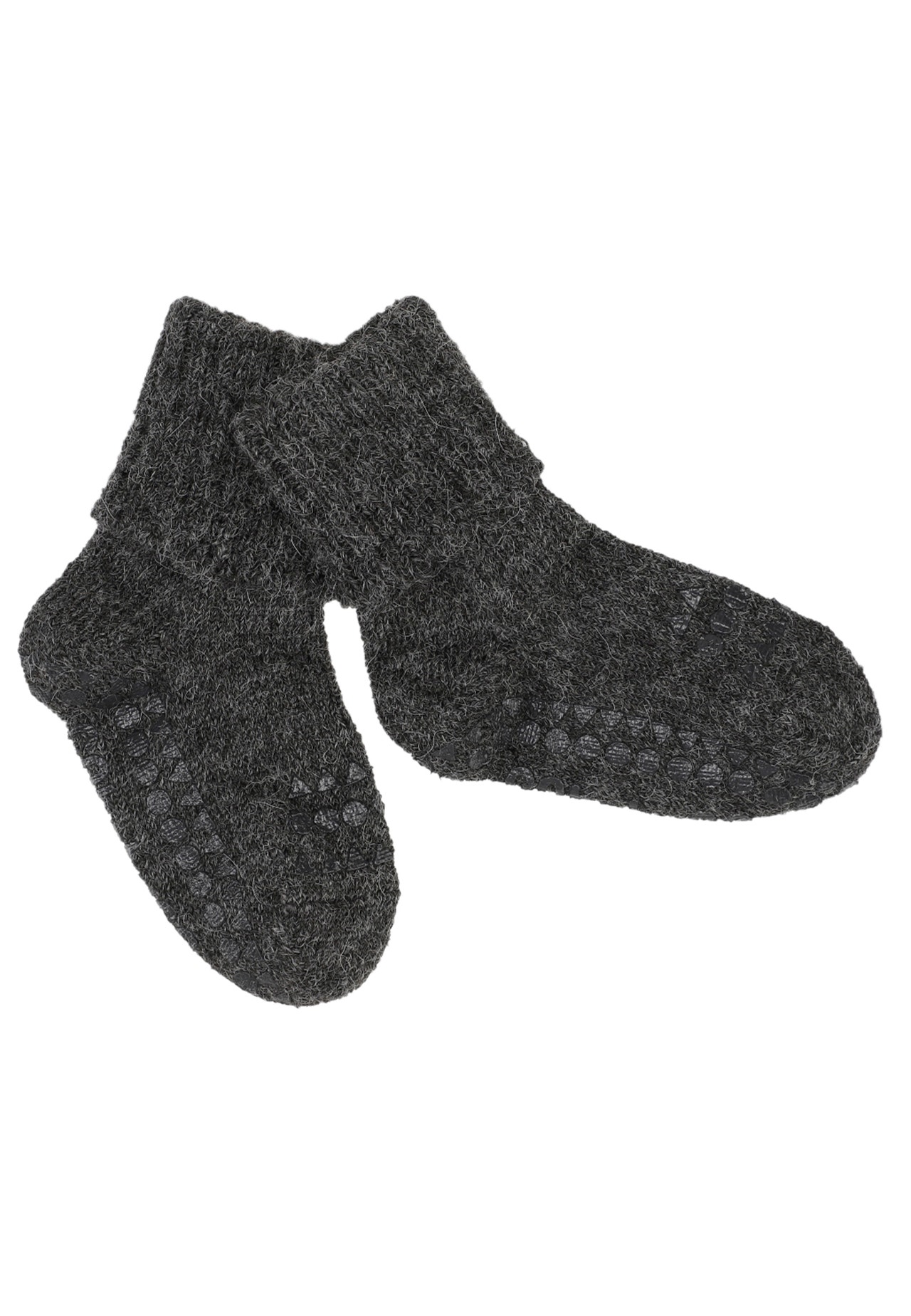 MAMA.LICIOUS Gobabygo Non-slip socks - Alpaca -Dark Grey Melange - 33333335