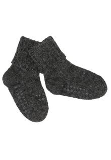 MAMA.LICIOUS Alpaca Non-slip baby-socks -Dark Grey Melange - 33333335