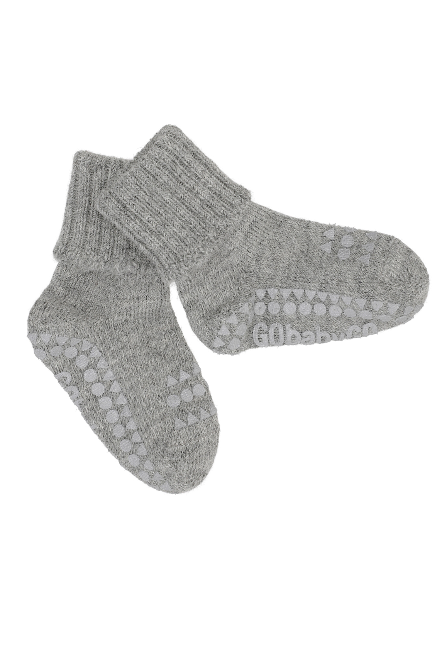 MAMA.LICIOUS Alpaca Non-slip baby-socks -Grey Melange - 33333335