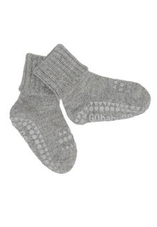 MAMA.LICIOUS Alpakka sklisikre baby-sokker -Grey Melange - 33333335