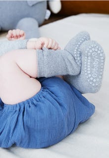 MAMA.LICIOUS Antislip baby-sokken -Grey Melange - 33333336