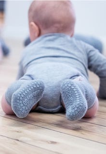 MAMA.LICIOUS Antislip baby-sokken -Grey Melange - 33333336