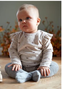 MAMA.LICIOUS Baby-Krabbelstrumpfhose -Grey Melange - 33333337