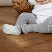 MAMA.LICIOUS Crawling baby-tights -Grey Melange - 33333337