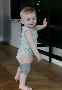 MAMA.LICIOUS Baby-knebeskyttere -Grey Melange - 33333339