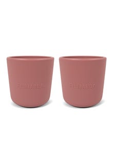 MAMA.LICIOUS Filibabba silicone cup, 2-pack -Rose - 44444416