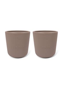 MAMA.LICIOUS 2-pack baby-cups -Warm Grey - 44444416