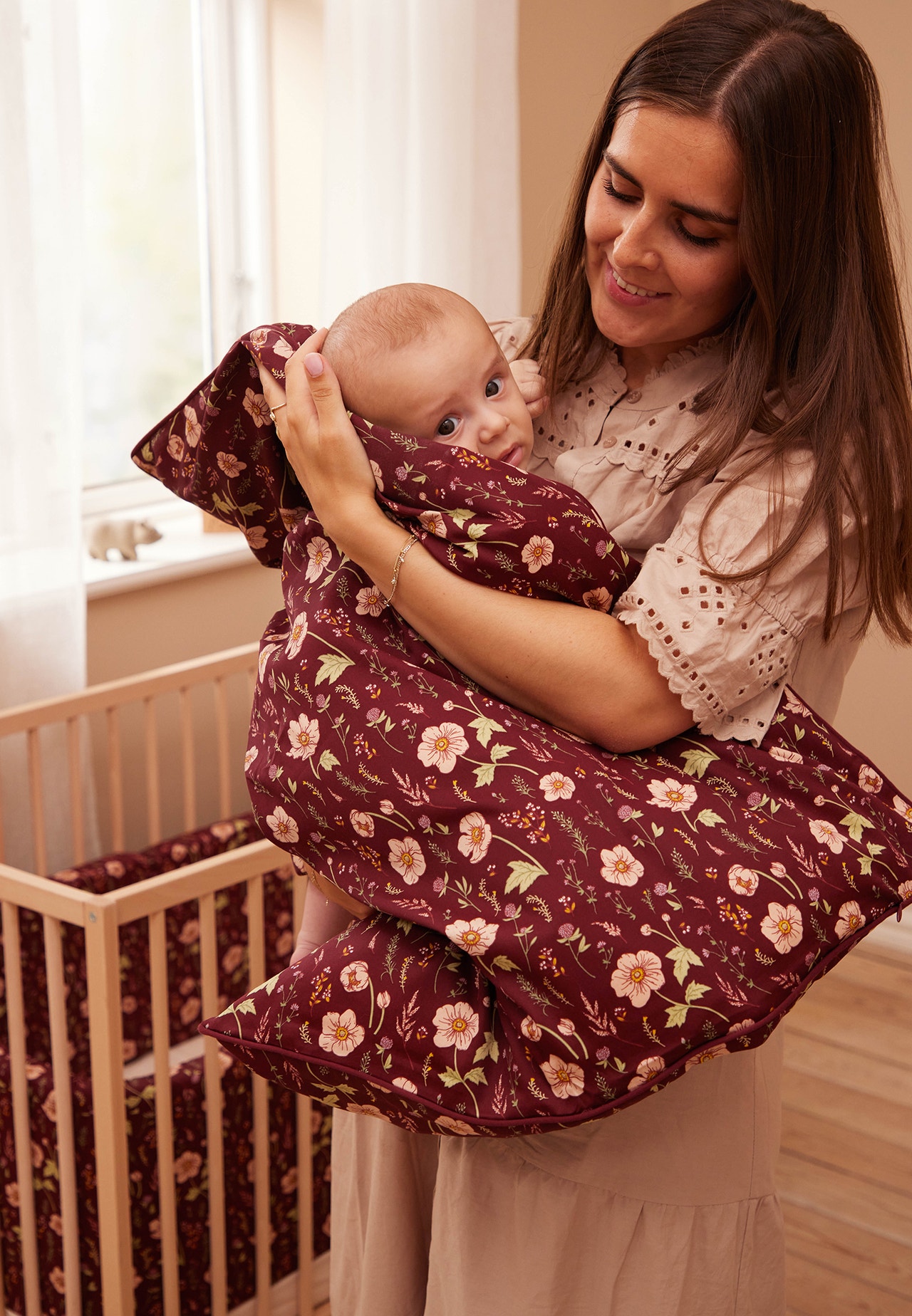 MAMA.LICIOUS Baby-sängkläder -Fall Flowers - 44444431