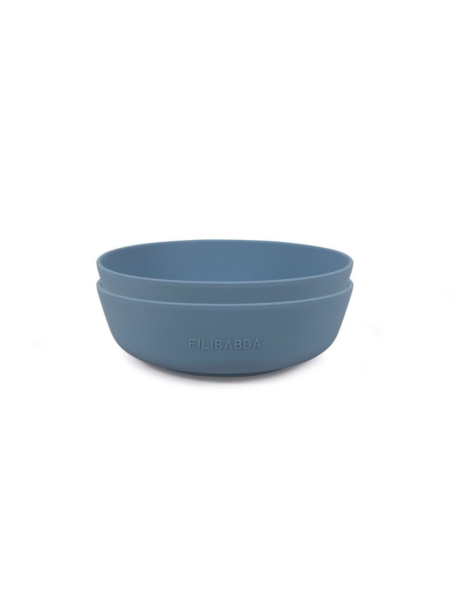 MAMA.LICIOUS  2-pack Baby Silicone bowls -Powder Blue - 44444435