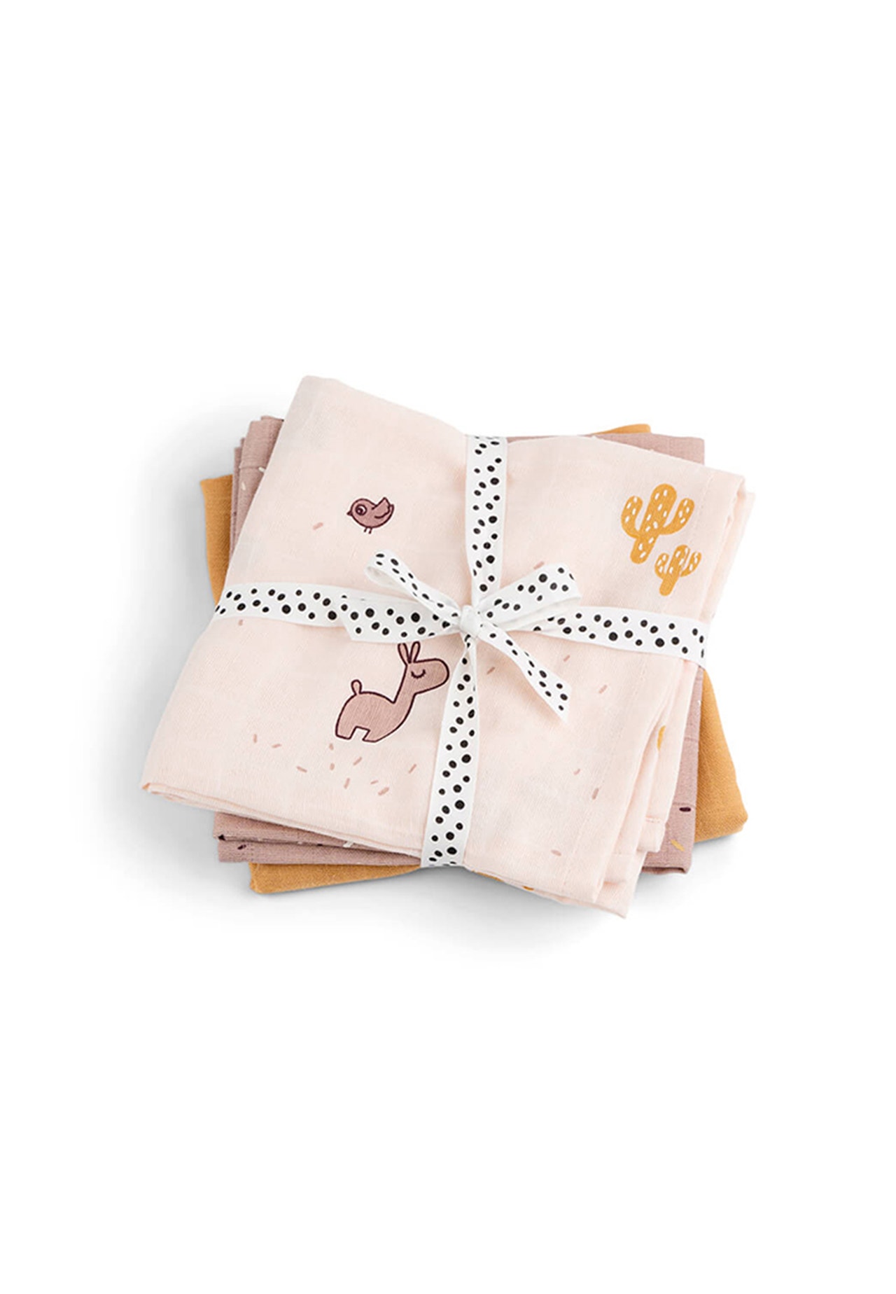 MAMA.LICIOUS 3-pack baby-doeken -Crème Powder - 55555543