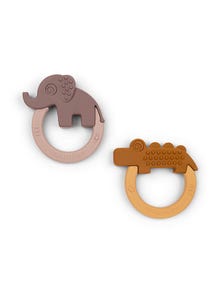 MAMA.LICIOUS Done by Deer teether, 2-pack -Mustard - 55555550