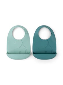 MAMA.LICIOUS Done by deer Peekaboo bibs, 2-pack -Blue - 55555558