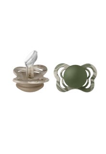 MAMA.LICIOUS BIBS Couture Tie Dye Camo 2 PACK Silicone -Dark Oak/Sand/Hunter Green/Sand - 77777455