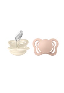 MAMA.LICIOUS 2er-Pack Schnuller -Ivory/Blush - 77777769