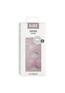 MAMA.LICIOUS BIBS Supreme Silicone Pacifier, 2-pack -Dusky Lilac/Heather - 77777776