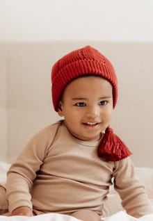 MAMA.LICIOUS Christmas Hat -Red Pear Melange - 88888774