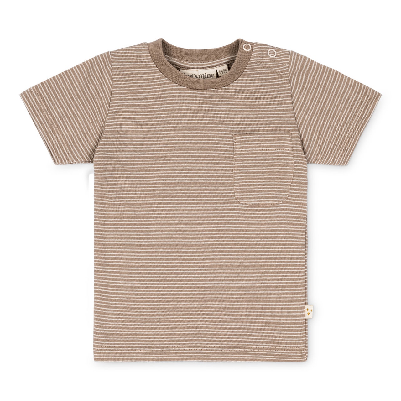 MAMA.LICIOUS 2-pakning baby-t-shirt -stripes/earth brown - 88888828