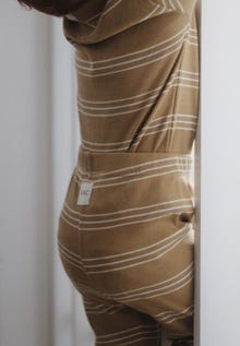 MAMA.LICIOUS vacvac CARLY leggings -Almond oil stripes - 99999968