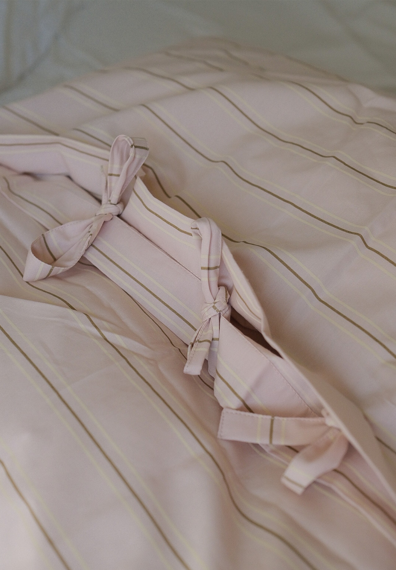 MAMA.LICIOUS vacvac Spablue stripes bedding, junior -Peachblush stripes - 99999971