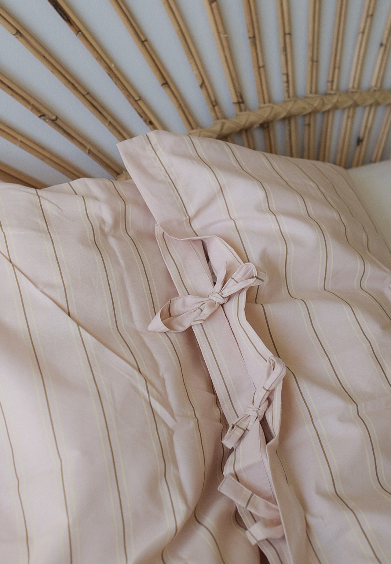 MAMA.LICIOUS Børne-sengetøj -Peachblush stripes - 99999971
