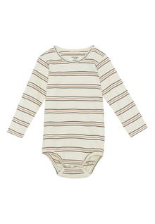 MAMA.LICIOUS Baby-bodysuit -Seed Pearl stripes - 99999986