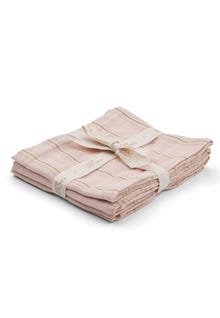 MAMA.LICIOUS 3-pack baby-doeken -Peachblush stripes - 99999988