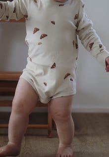 MAMA.LICIOUS Baby-bodysuit -Croissant MINI AOP - 99999995